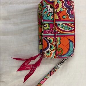 Vera Bradley Retired Pink Swirls Wristlet